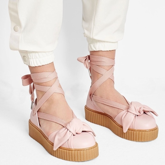 Puma Shoes - SOLD!!!! Fenty by Rihanna Lace Up Bow Creepers